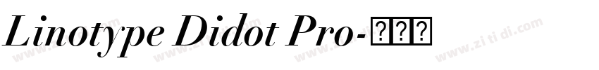 Linotype Didot Pro字体转换